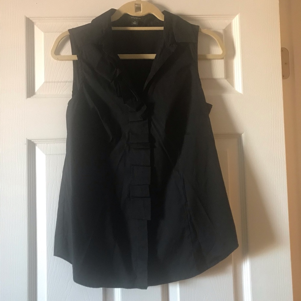 Sleeveless Button Up